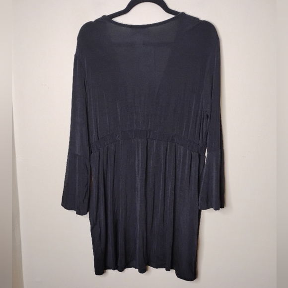 NWT J Valdi Plunge Bell-Sleeve Swim Cover-Up Dress XL Beach To Brunch - Picture 5 of 6